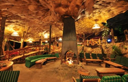 Rajis Camp, Eldoret, Kenya -  INterior of the Cave Bar